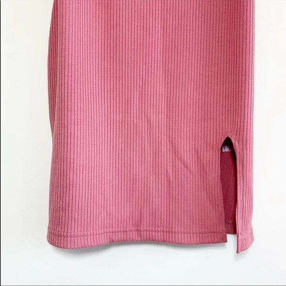'Gone Off the Rails' Ribbed Slit Mini Dress - Picture 3 of 8